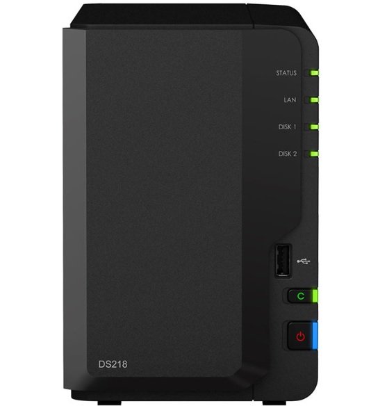Synology DiskStation DS218 2 Bay 2GB RAM Tower NAS with 2x 4TB Western Digital Red Drives + Installation!